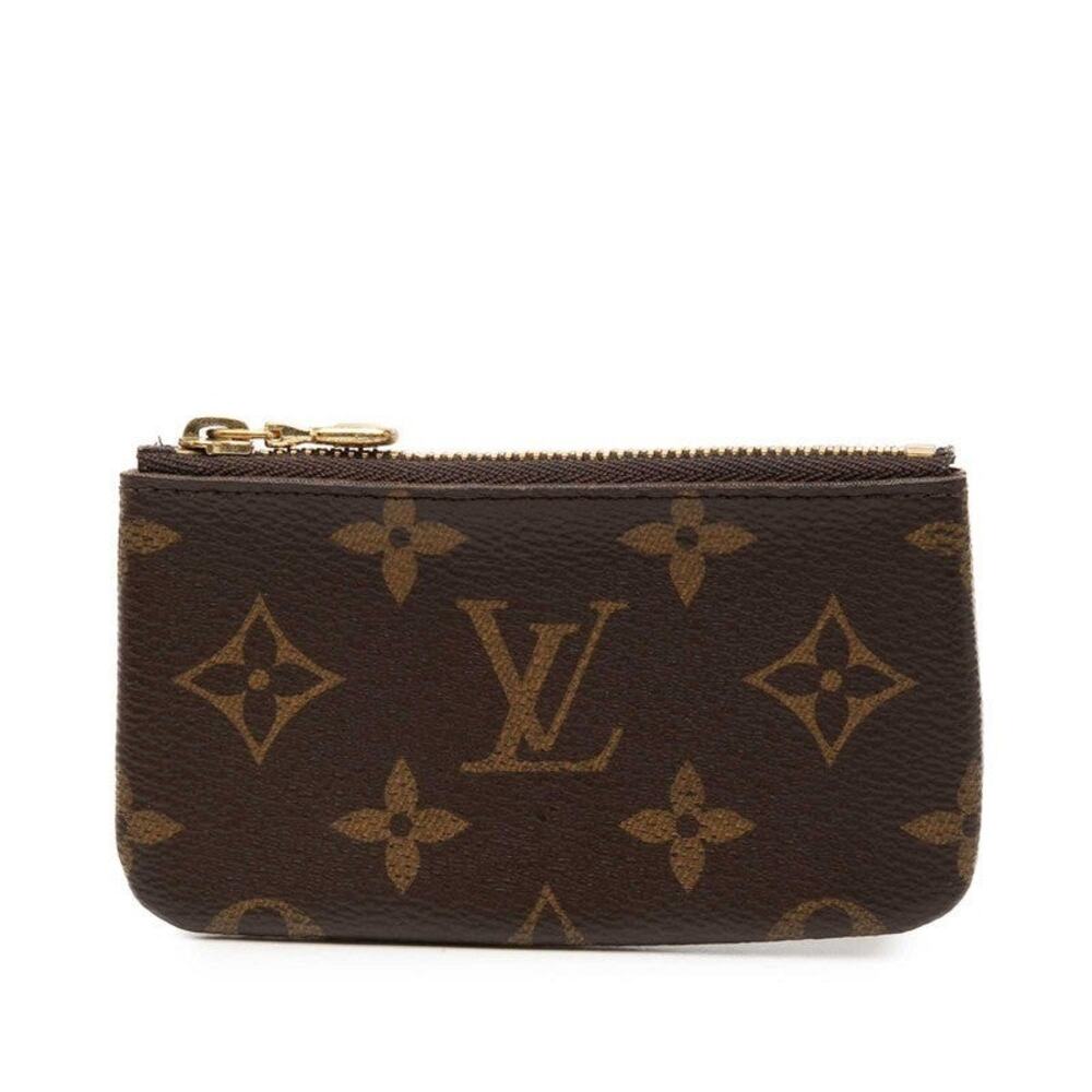 Louis Vuitton Monogram Pochette Cles Coin Case Brown